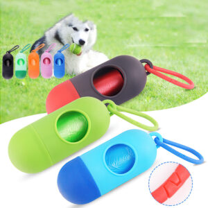 Dog Poop Bags Holder Pet Waste Bag Dispenser Doggy Poop Bag With Hook For Garbage Bags