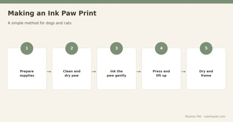 Making an Ink Paw Print