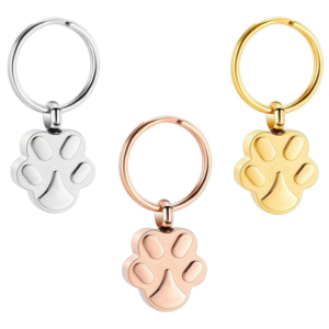 Paw Print Cremation Keychain