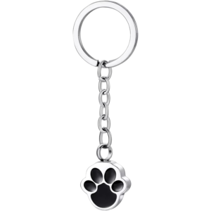 Paw Print Ashes Keychain